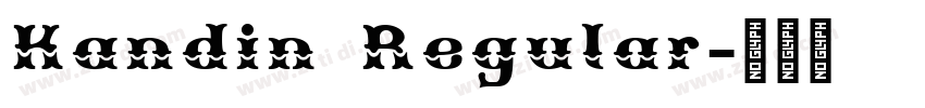 Kandin Regular字体转换